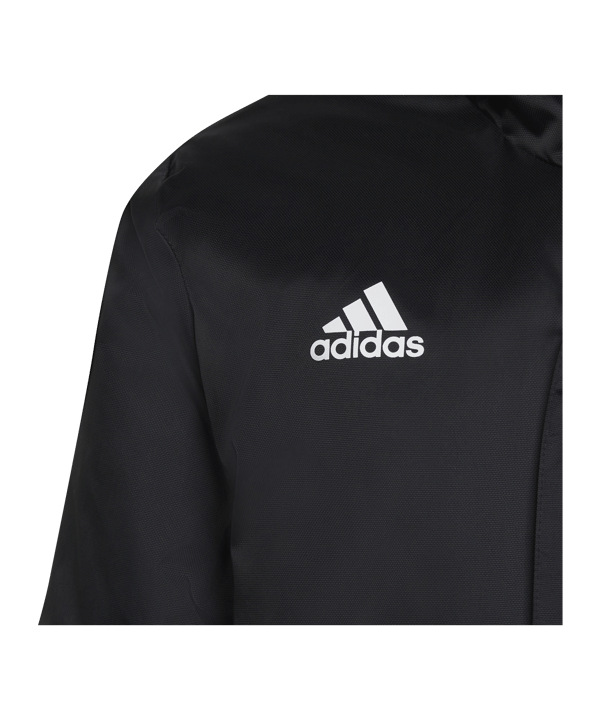 adidas Entrada 22 Stadium Winterjacke Kids Schwarz - schwarz