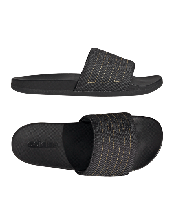 adidas Adilette Comfort Badelatsche Schwarz - schwarz