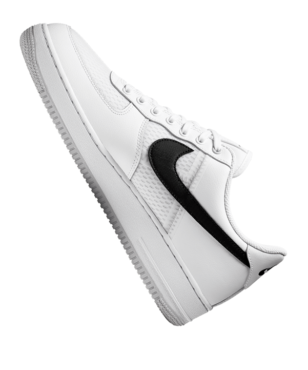 Nike Air Force 1 07 LV8 1 Sneaker Weiss Schwarz F100 - weiss