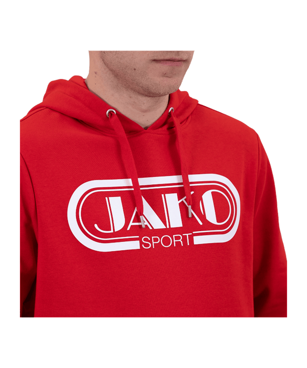 JAKO Retro Hoody Rot F100 - rot