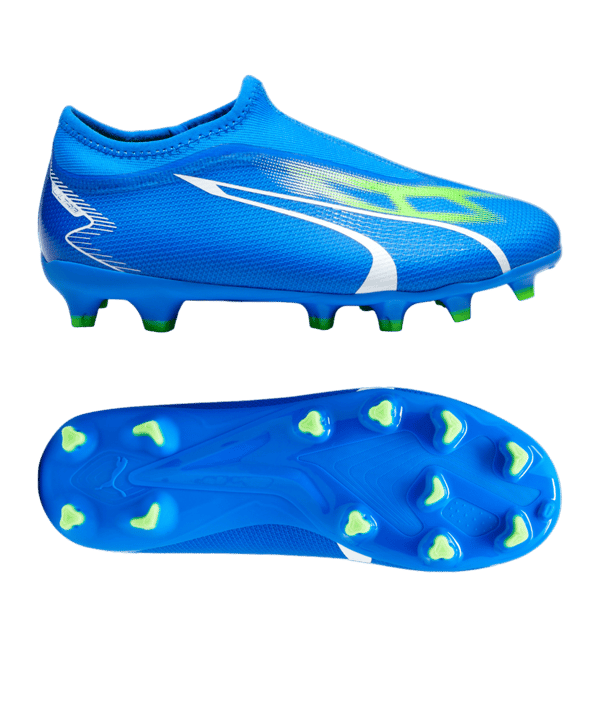 PUMA ULTRA Match LL FG/AG Jr Gear Up Kids Blau Weiss F03 - blau