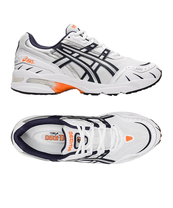 Asics Gel-1090 Weiss Orange F100 - weiss