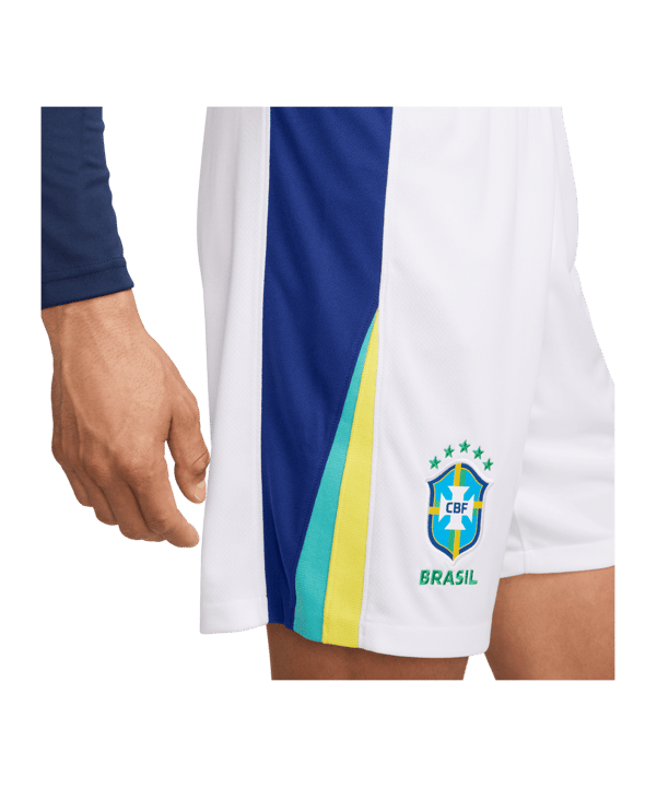 Nike Brasilien Short Away 2024 Copa America 2024 Weiss F100 - weiss