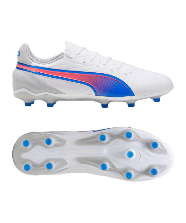 PUMA KING Match FG/AG Formula Weiss Blau F02 - weiss