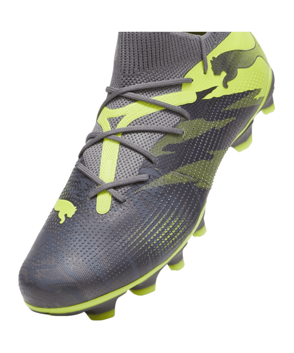 PUMA FUTURE 7 Match Rush FG/AG Grau Grün F01 - grau