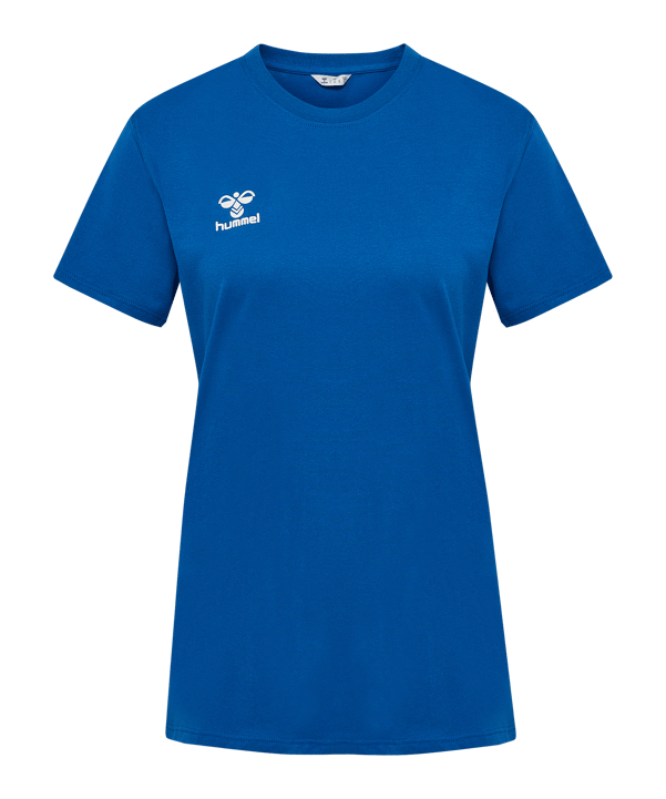 Hummel Go 2.0 Chevron T-Shirt Damen Blau F7045 - blau