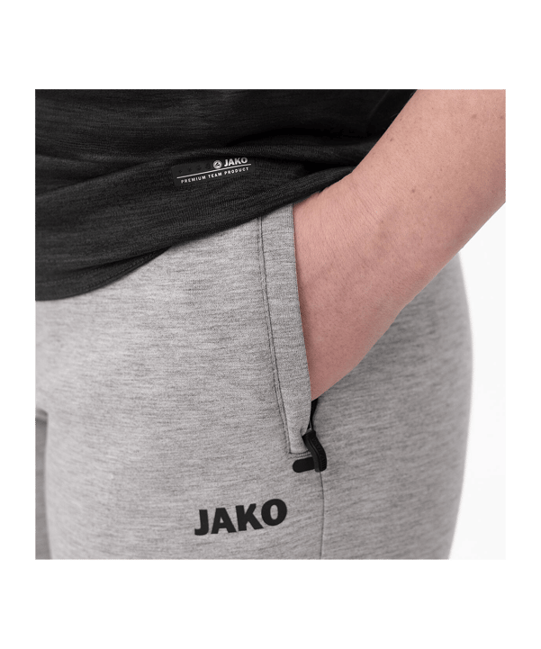 JAKO Premium Basic Broek Dames Grijs K40 - grijs