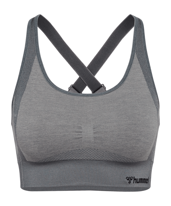 Hummel Mt Shine Seamless Sport-BH Damen Grau F1200 - grau
