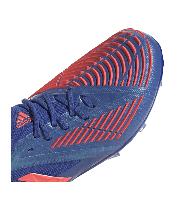 adidas Predator EDGE.1 FG Sapphire Edge J Kids Blau Rot - blau