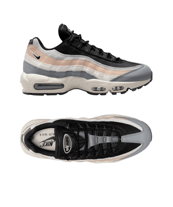 Nike Air Max 95 Grau Schwarz Rosa F002 - grau
