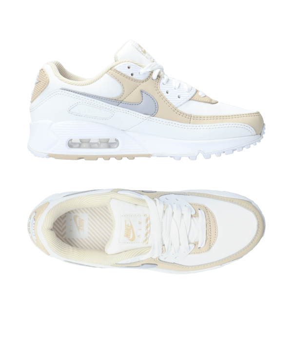 Nike Air Max 90 Damen Weiss Beige F100 - weiss
