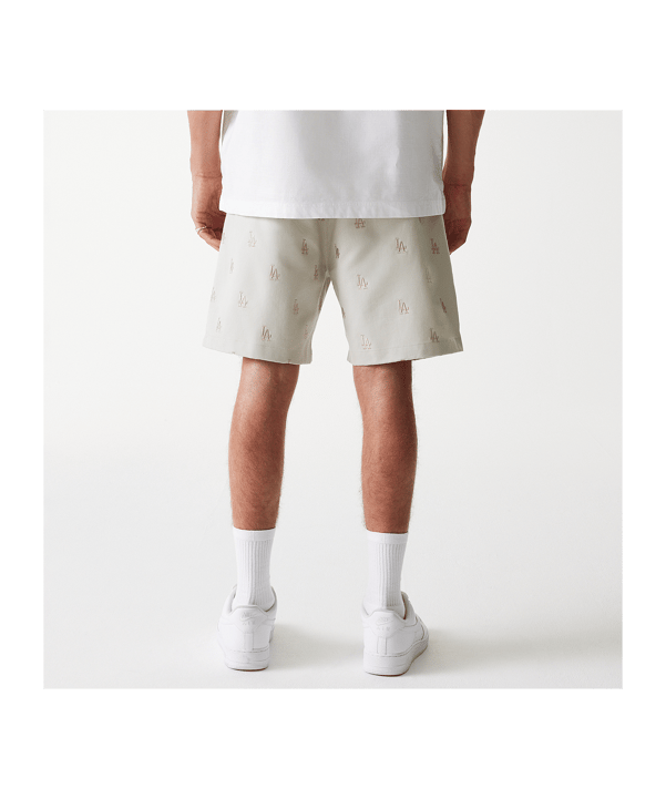New Era MLB Los Angeles Dodgers MLB Monogram Short Beige - beige