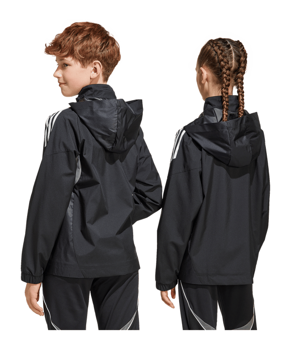 adidas Tiro 25 Competition Regenjacke Kids Schwarz - schwarz