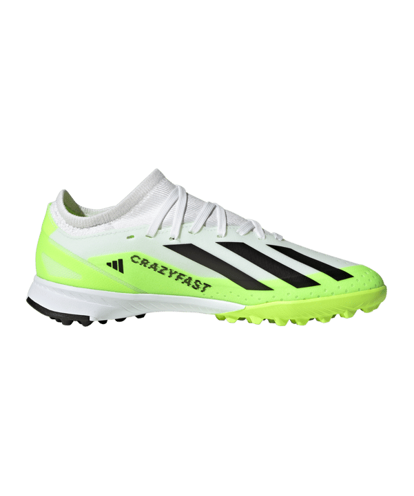 adidas X Crazyfast.3 TF Crazyrush Kids Weiss Schwarz Gelb - weiss