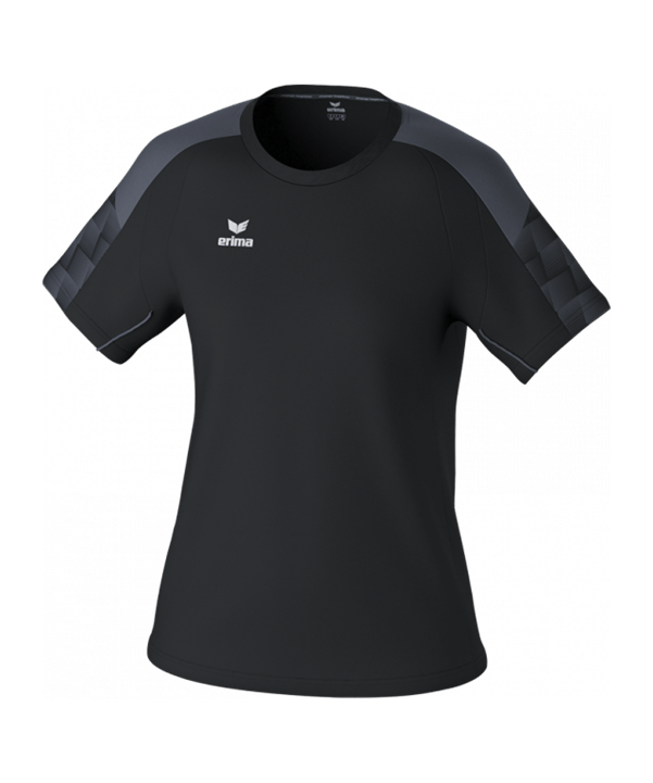 Erima EVO STAR T-Shirt Damen Schwarz Fschwarzslategrey - schwarz