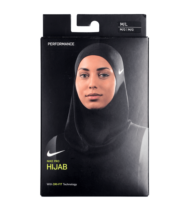 Nike Hijab Kopftuch Muslima Schwarz F010 - schwarz