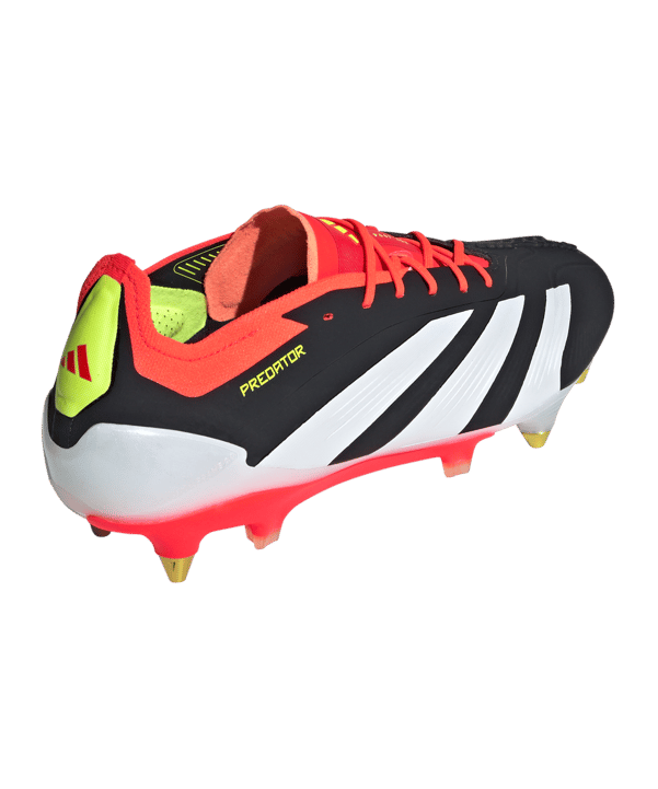 adidas Predator Elite SG Solar Energy Schwarz Weiss Rot - schwarz