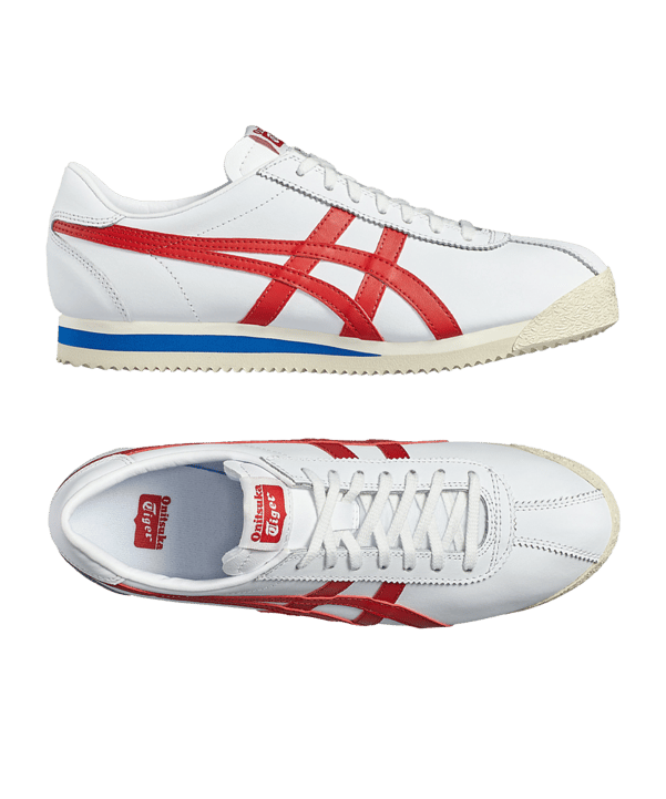 Onitsuka Tiger Corsair Sneaker Weiss Rot F0123 - weiss