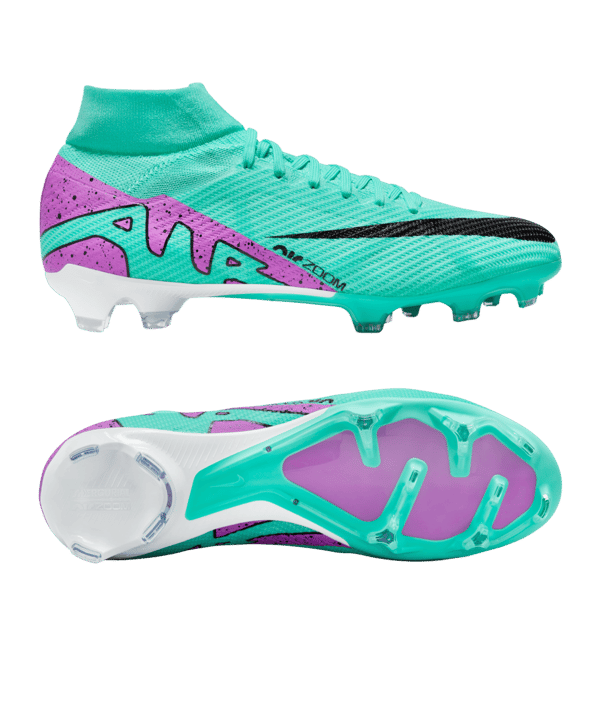 Nike Air Zoom Mercurial Superfly IX Pro FG Peak Ready Grün Pink F300 - gruen