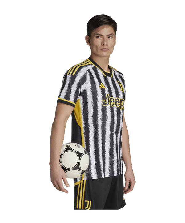 adidas Juventus Turin Auth. Trikot Home 2023/2024 Schwarz - schwarz