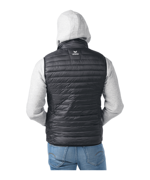 Erima CMPT Puffer Weste Schwarz - schwarz