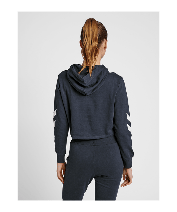 Hummel hmlLEGACY Cropped Hoody Damen Blau F7429 - blau