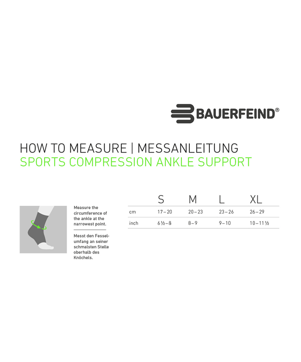 Bauerfeind Compressiankle Support Bandage Bandage Weiß - weiss