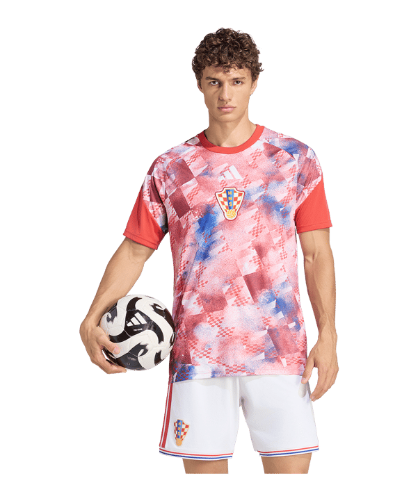 adidas Kroatien Pre-Match Trikot Home 2026 Rot - rot