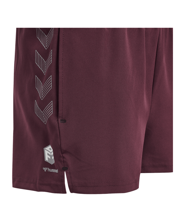 Hummel Move Grid Woven Short Damen Rot F3506 - rot