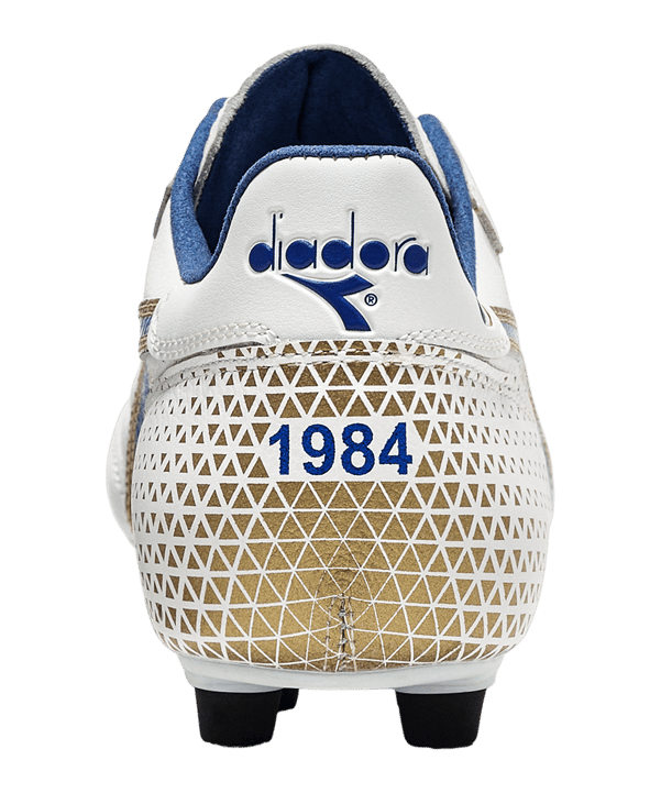 Diadora Brasil Made in Italy OG FG Weiss Blau Gold FD0953 - weiss