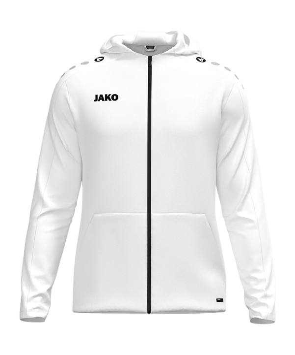 JAKO One Kapuzenjacke Weiß F0 - weiss