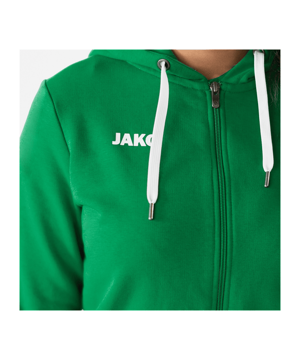 JAKO Base Giacca con cappuccio Donna Verde C006 - verde