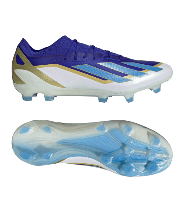adidas X Crazyfast Elite FG Messi SPARK GEN10S Blau Blau Weiss - blau