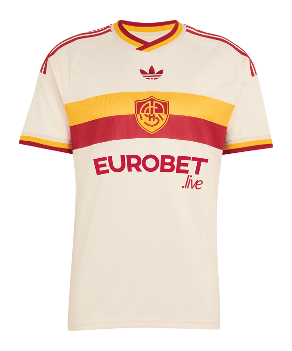 adidas AS Rom Trikot Away 2026/2027 Weiß - weiss