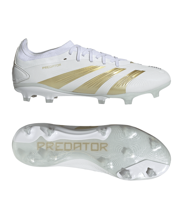 adidas Predator Pro FG Day Spark Weiss Gold - weiss