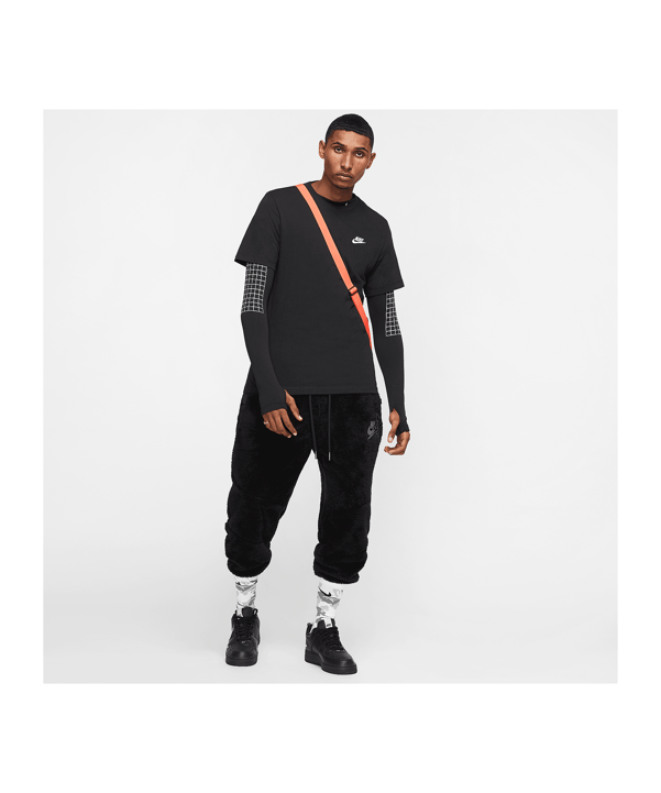 Nike Club T-Shirt Schwarz Weiss F013 - schwarz