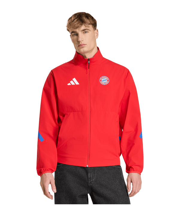 adidas FC Bayern München Anthem Jacke Rot - rot