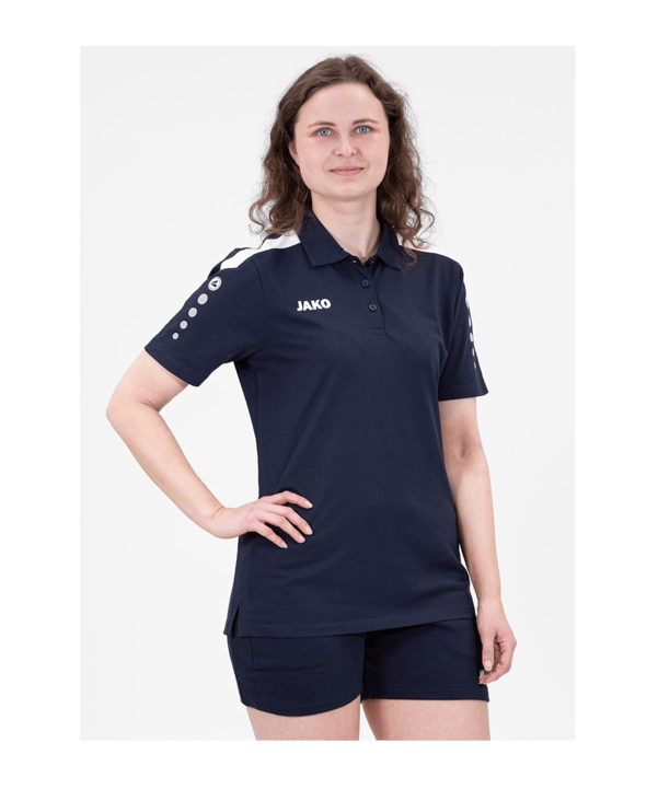 JAKO Power Poloshirt Damen Blau F900 - blau