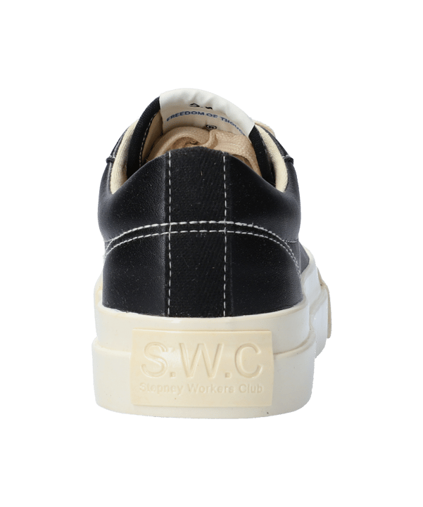 Stepney Dellow Leather Damen Schwarz Weiss - schwarz