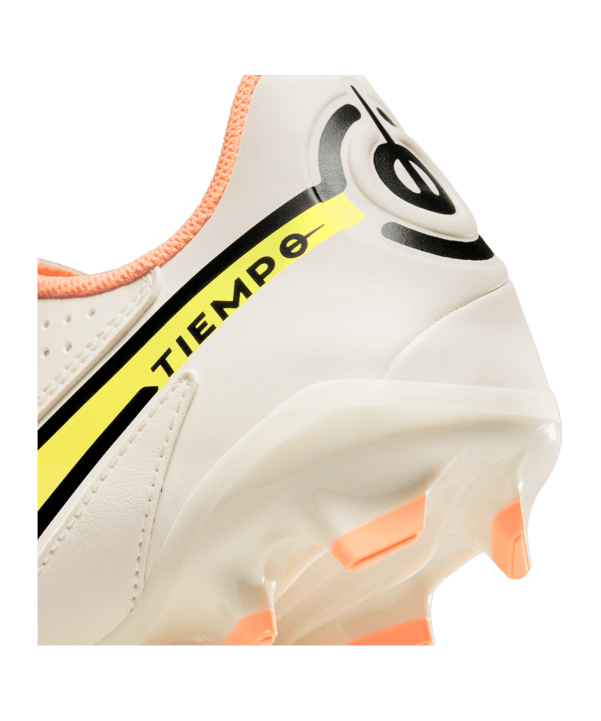 Nike Jr Tiempo Legend IX Academy FG/MG Kids Lucent Grau Orange F002 - grau