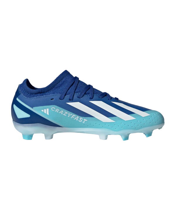 adidas X Crazyfast.3 FG Marinerush Kids Blau Weiss Orange - blau