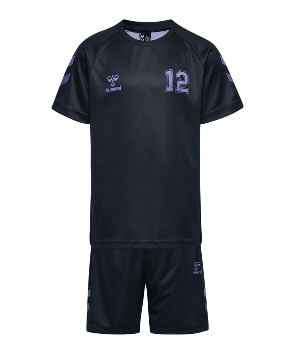 Hummel Shimmer Set Trikot Set Kids Schwarz F3069 - schwarz