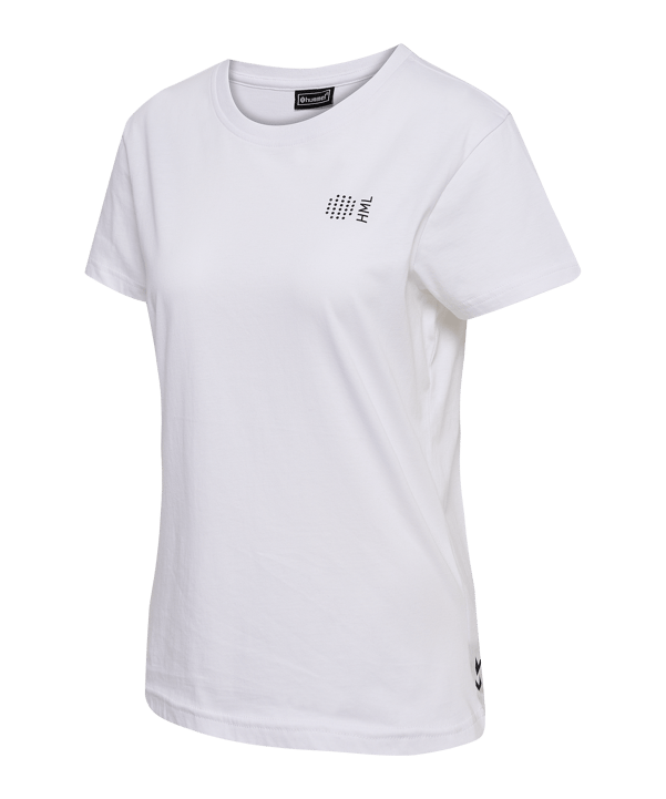 Hummel Court Cotton T-Shirt Damen Weiss F9001 - weiss