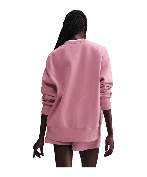 Nike Phoenix Fleece Oversized Sweatshirt Damen Pink F699 - rosa