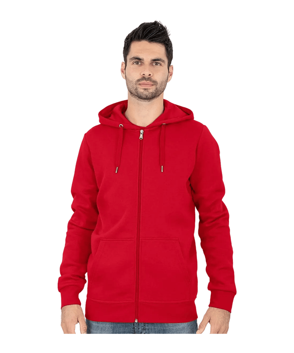 JAKO Organic Kapuzenjacke Rot F100