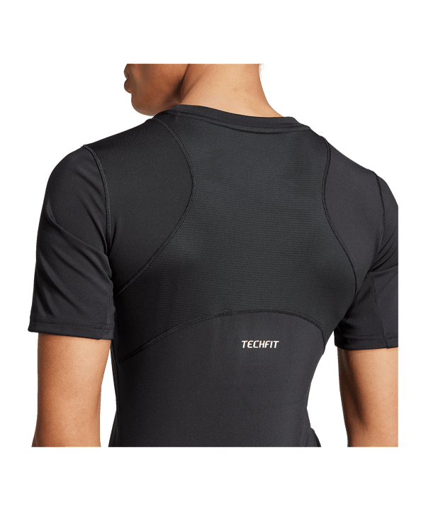 adidas TechFIT Trainingsshirt Dames Zwart - zwart
