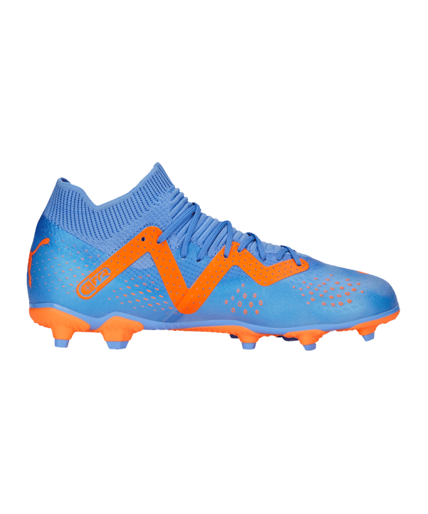 PUMA FUTURE Match FG/AG Supercharge Kids Blau Orange F01 - weiss