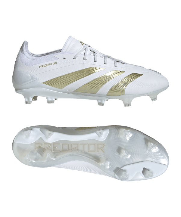 adidas Predator Elite FG Day Spark Weiss Gold - weiss