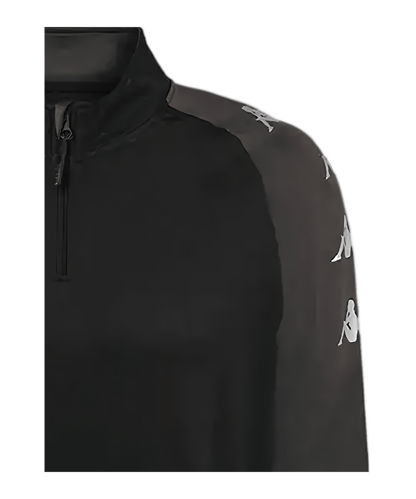 Kappa Trieste 1/4 Zip Felpa Nero - nero