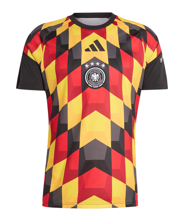 adidas DFB Germania Prematch T-shirt Nero - nero